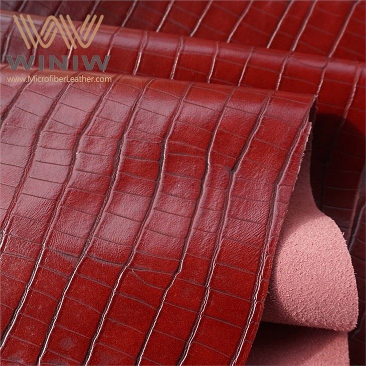 Custom Embossed Faux Leather Microfiber Fabric For Bags