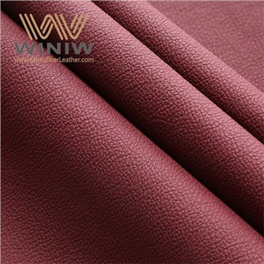 Burgund vinrødt syntetisk skinn til bil