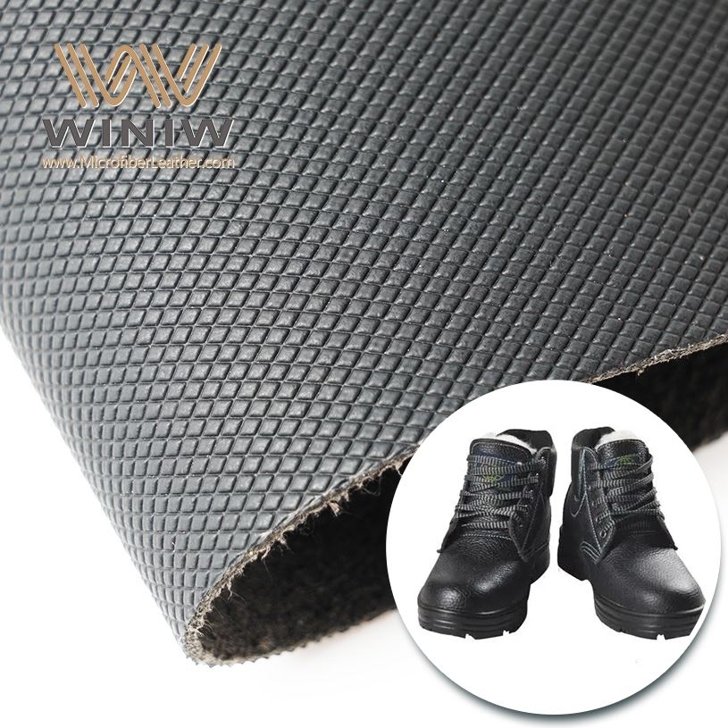 2mm mikrofiber kunststoff arbeidssko øvre skinn