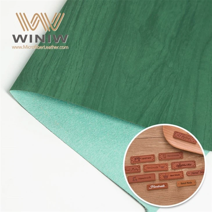 Begroingshindrende syntetisk PU-lær imitert stoff for PU-etiketter