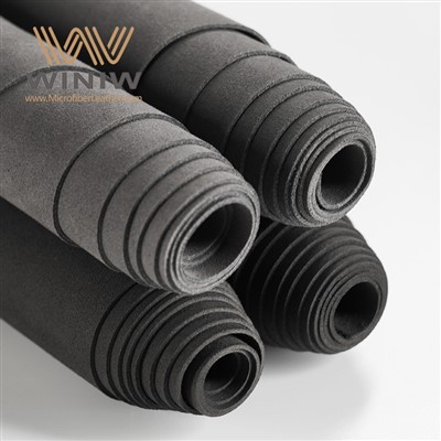 0.6 mm Ultrasuede Microfiber PU Semsket Automotive Leather Stoff